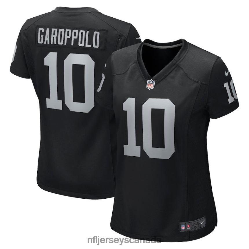 Women Las Vegas Raiders Jimmy Garoppolo Nike Black Game Player Jersey Clothing NFL TBXFR691
