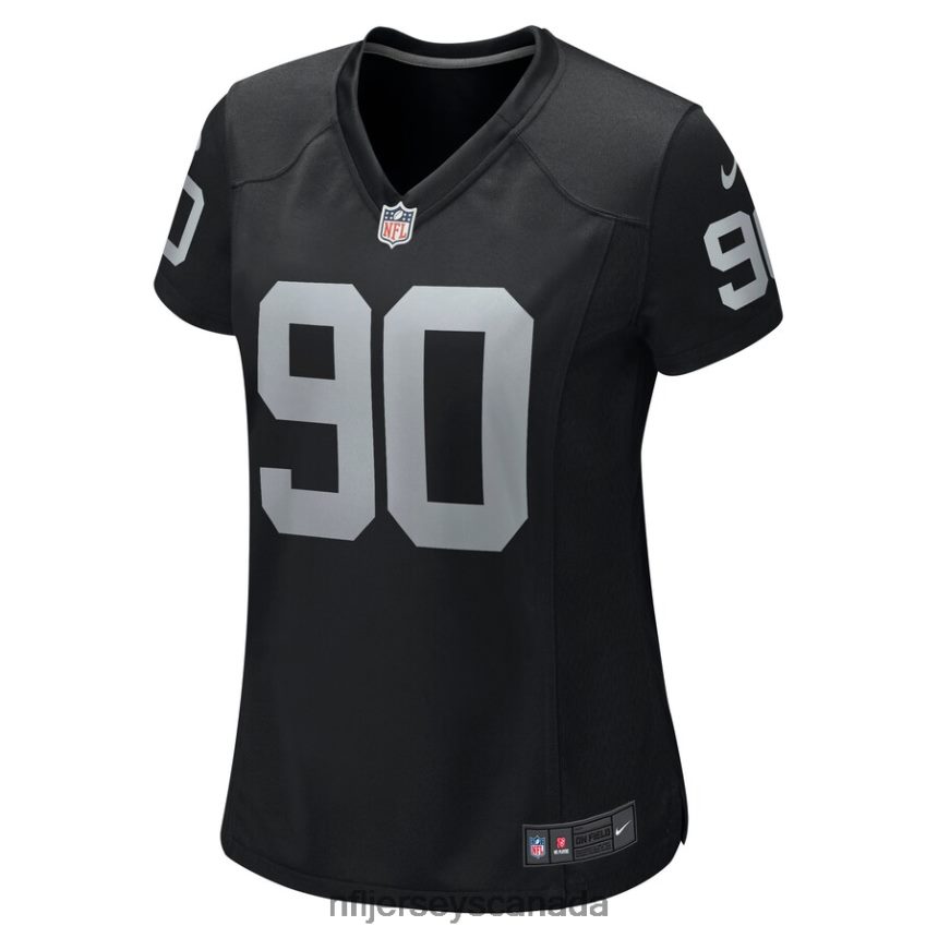 Women Las Vegas Raiders Johnathan Hankins Nike Black Game Jersey Clothing NFL TBXFR67024