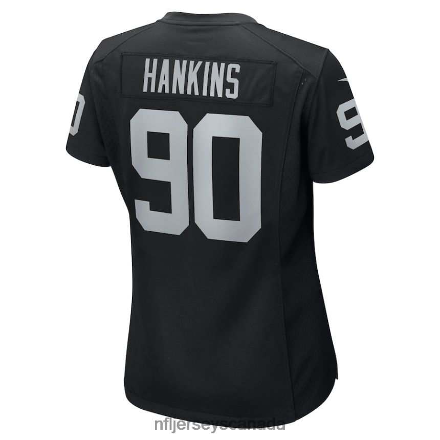 Women Las Vegas Raiders Johnathan Hankins Nike Black Game Jersey Clothing NFL TBXFR67024