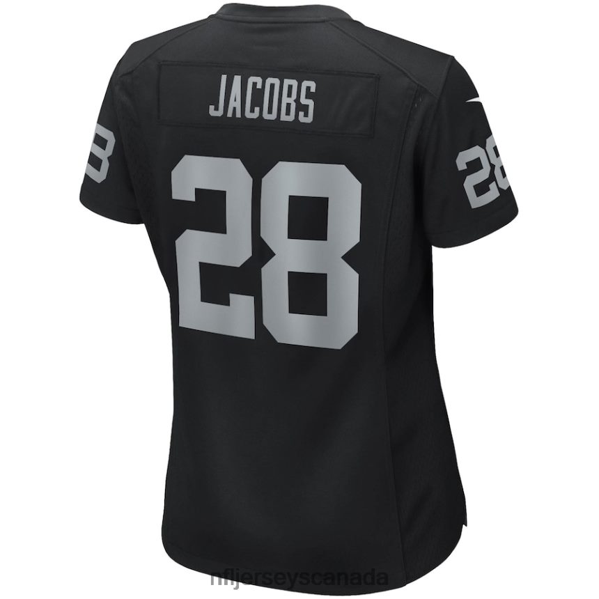Women Las Vegas Raiders Josh Jacobs Nike Black Game Player Jersey Clothing NFL TBXFR6872