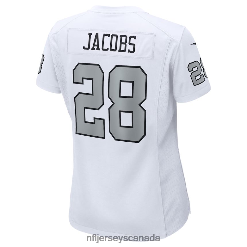 Women Las Vegas Raiders Josh Jacobs Nike White Alternate Game Player Jersey Clothing NFL TBXFR61480