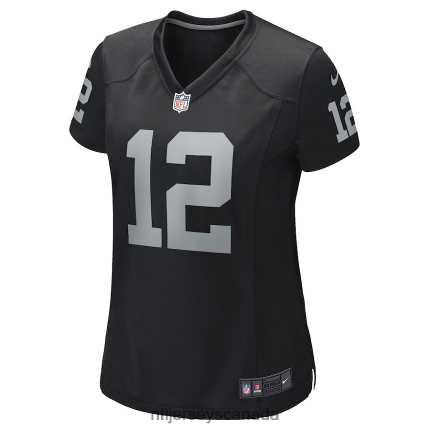 Women Las Vegas Raiders Ken Stabler Nike Black Game Retired Player Jersey Clothing NFL TBXFR62801