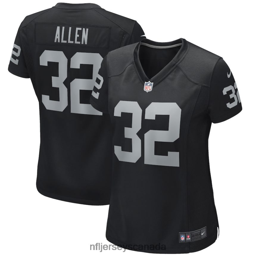 Women Las Vegas Raiders Marcus Allen Nike Black Game Retired Player Jersey Clothing NFL TBXFR62591