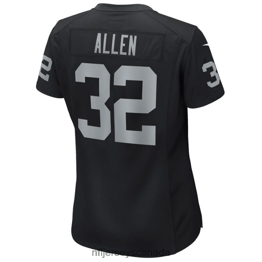 Women Las Vegas Raiders Marcus Allen Nike Black Game Retired Player Jersey Clothing NFL TBXFR62591