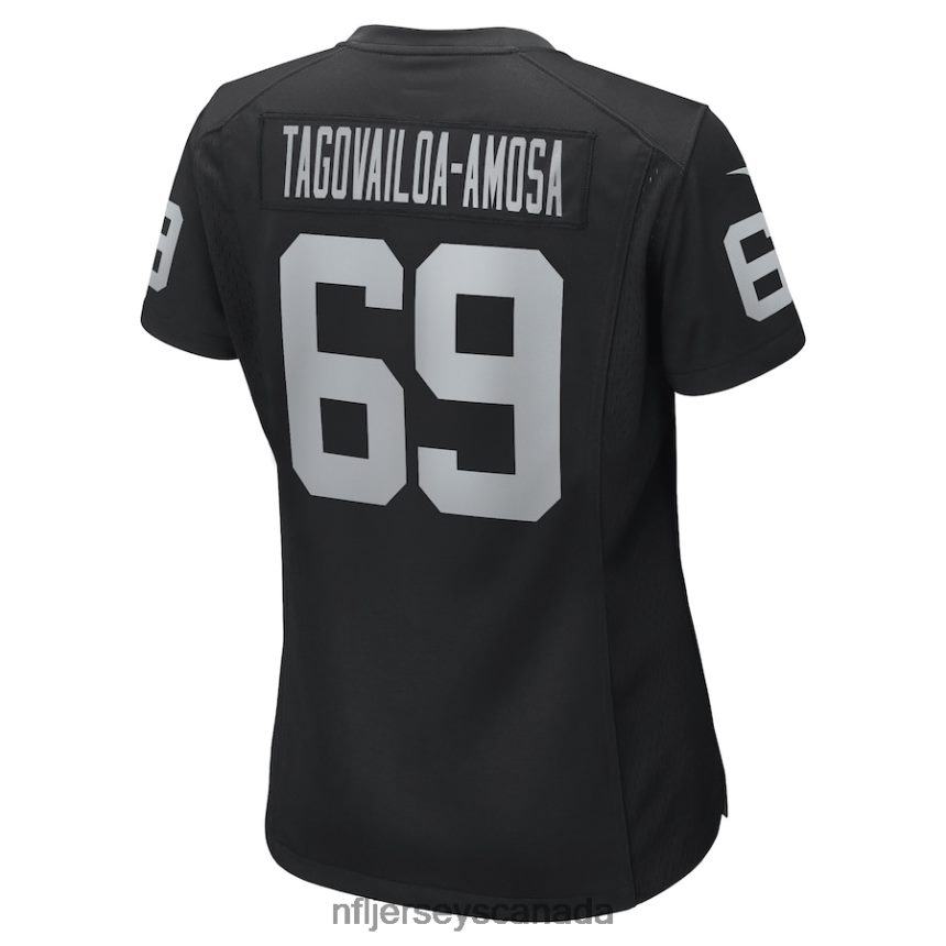 Women Las Vegas Raiders Myron Tagovailoa-Amosa Nike Black Game Player Jersey Clothing NFL TBXFR64865