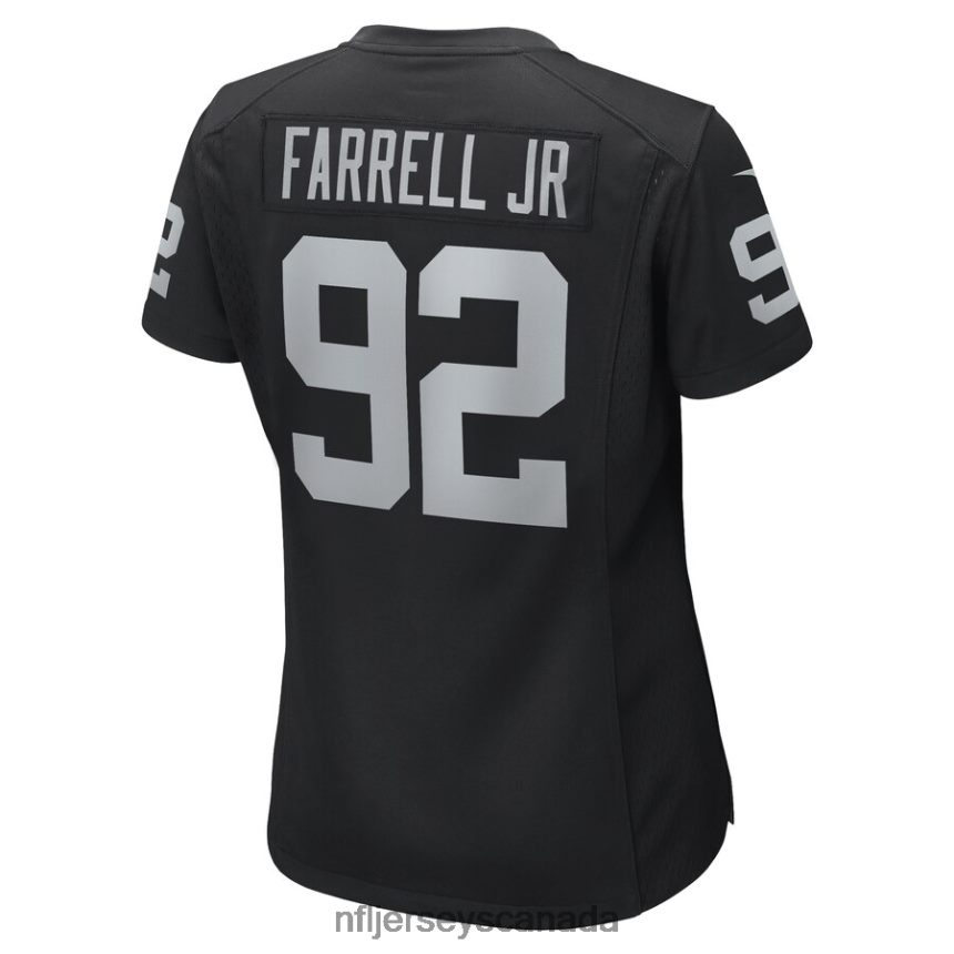 Women Las Vegas Raiders Neil Farrell Jr Nike Black Game Player Jersey Clothing NFL TBXFR66903