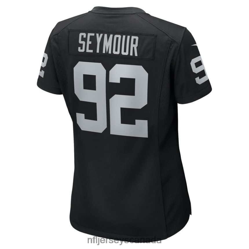 Women Las Vegas Raiders Richard Seymour Nike Black Retired Player Game Jersey Clothing NFL TBXFR65661