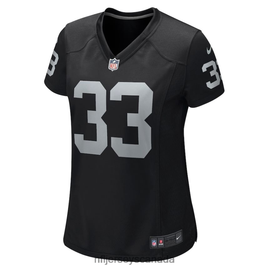 Women Las Vegas Raiders Roderic Teamer Nike Black Game Jersey Clothing NFL TBXFR66375