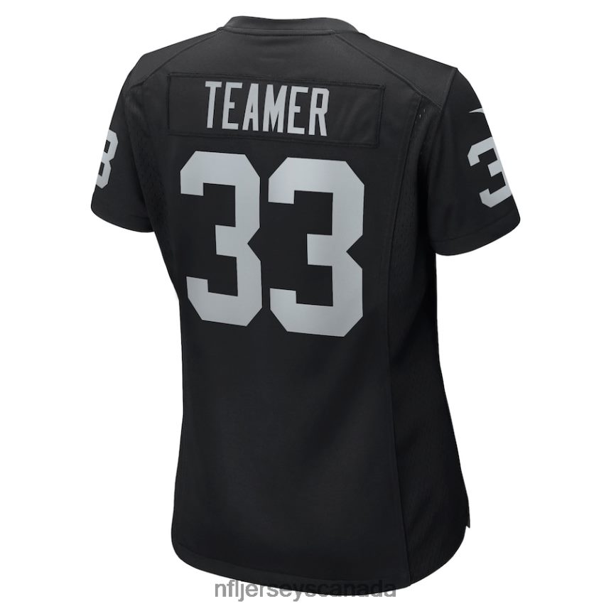 Women Las Vegas Raiders Roderic Teamer Nike Black Game Jersey Clothing NFL TBXFR66375
