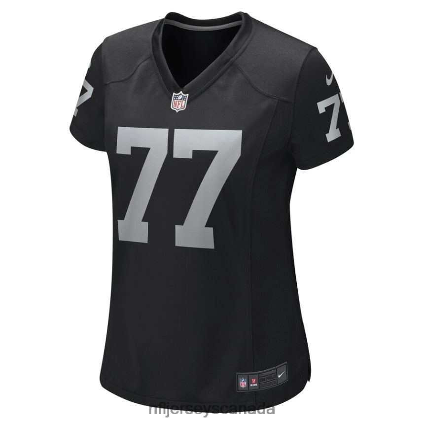 Women Las Vegas Raiders Thayer Munford Jr Nike Black Game Player Jersey Clothing NFL TBXFR66094
