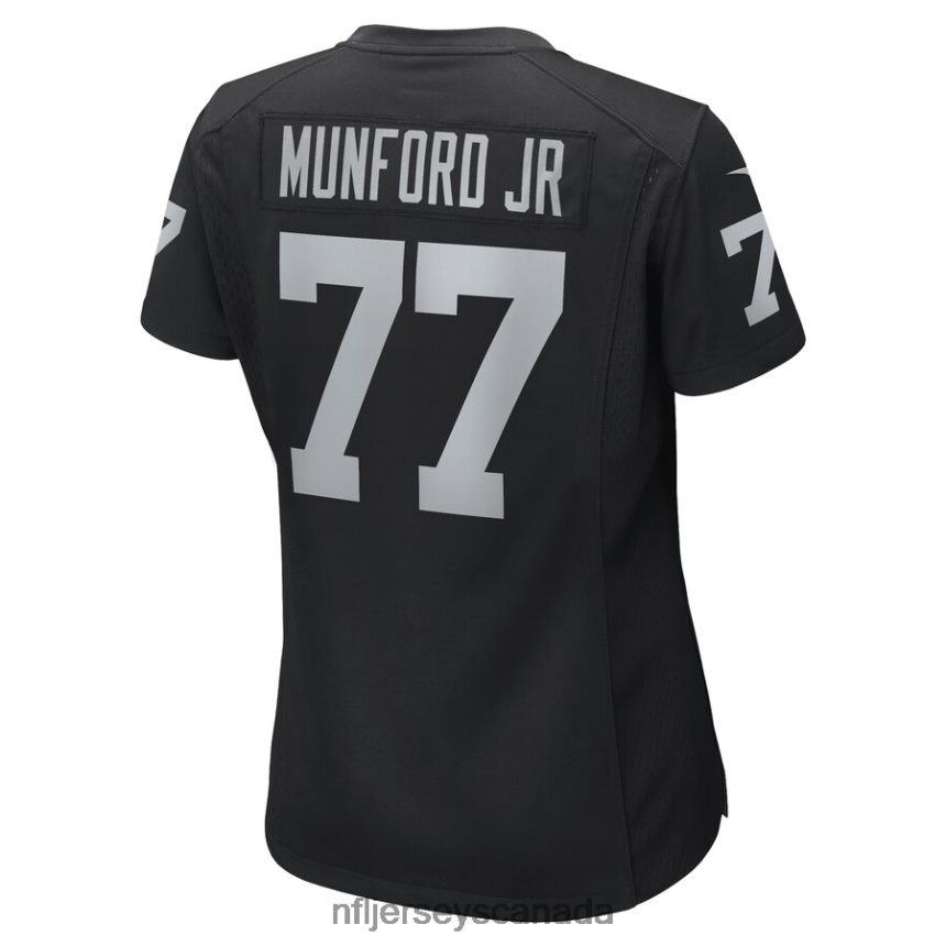 Women Las Vegas Raiders Thayer Munford Jr Nike Black Game Player Jersey Clothing NFL TBXFR66094