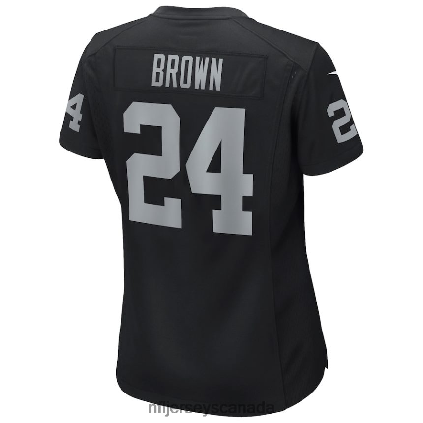 Women Las Vegas Raiders Willie Brown Nike Black Game Retired Player Jersey Clothing NFL TBXFR66264