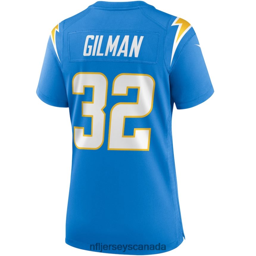Women Los Angeles Chargers Alohi Gilman Nike Powder Blue Game Jersey Clothing NFL TBXFR65416