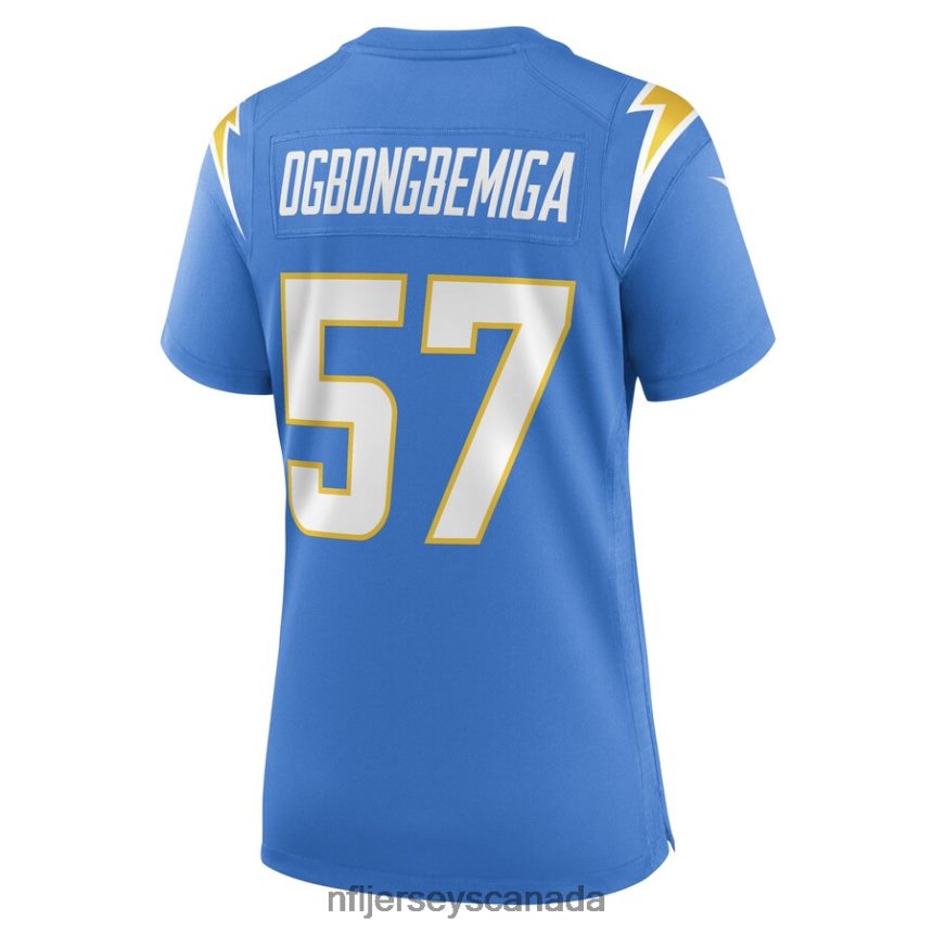 Women Los Angeles Chargers Amen Ogbongbemiga Nike Powder Blue Game Player Jersey Clothing NFL TBXFR66002