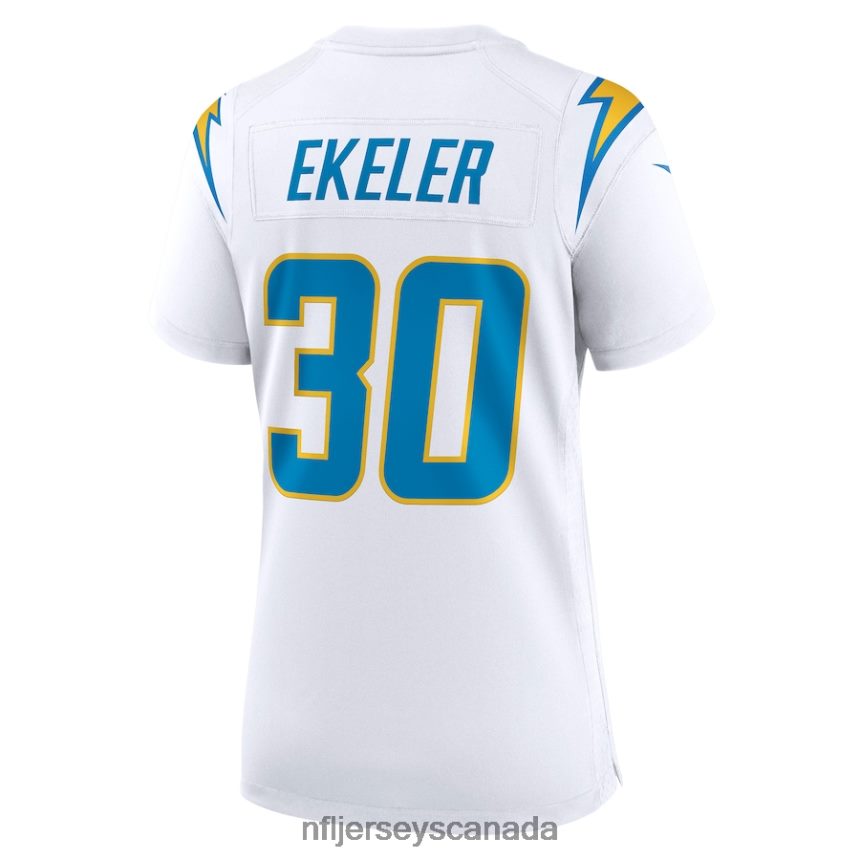Women Los Angeles Chargers Austin Ekeler Nike White Game Jersey Clothing NFL TBXFR63254