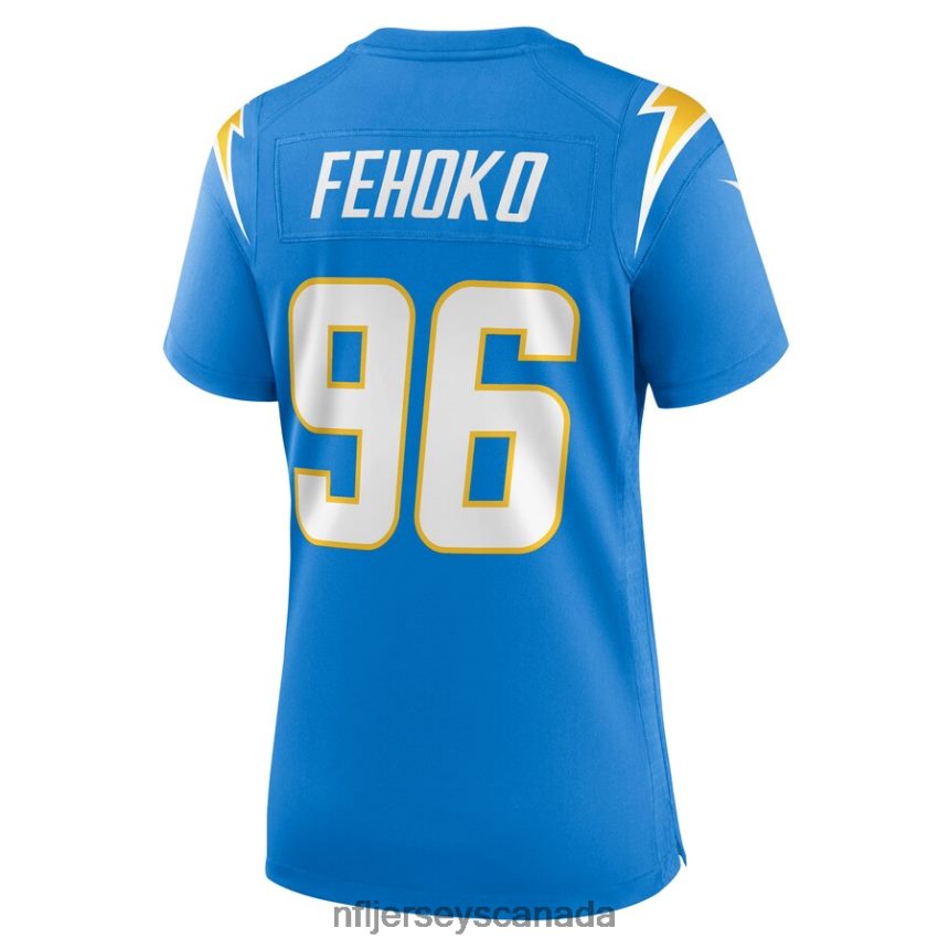 Women Los Angeles Chargers Breiden Fehoko Nike Powder Blue Nike Game Player Jersey Clothing NFL TBXFR66090