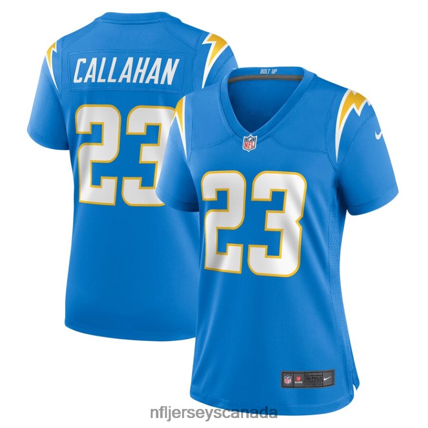 Women Los Angeles Chargers Bryce Callahan Nike Powder Blue Game Jersey Clothing NFL TBXFR66279