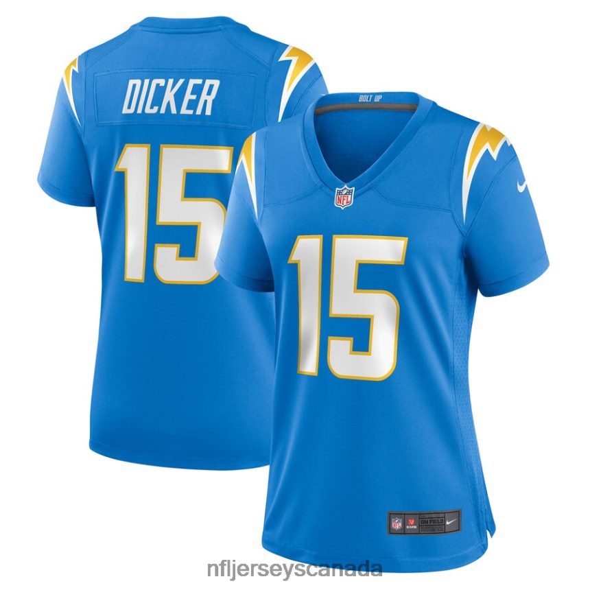 Women Los Angeles Chargers Cameron Dicker Nike Powder Blue Game Player Jersey Clothing NFL TBXFR62395