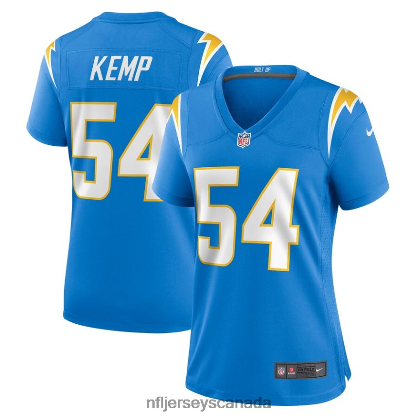 Women Los Angeles Chargers Carlo Kemp Nike Powder Blue Game Player Jersey Clothing NFL TBXFR66526