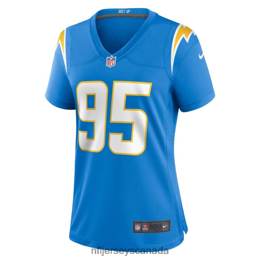 Women Los Angeles Chargers Christian Covington Nike Powder Blue Nike Game Jersey Clothing NFL TBXFR65721