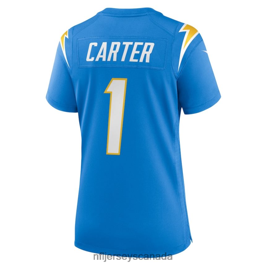 Women Los Angeles Chargers DeAndre Carter Nike Powder Blue Home Game Player Jersey Clothing NFL TBXFR64869