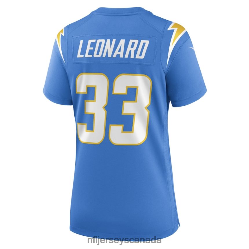 Women Los Angeles Chargers Deane Leonard Nike Powder Blue Game Player Jersey Clothing NFL TBXFR65614