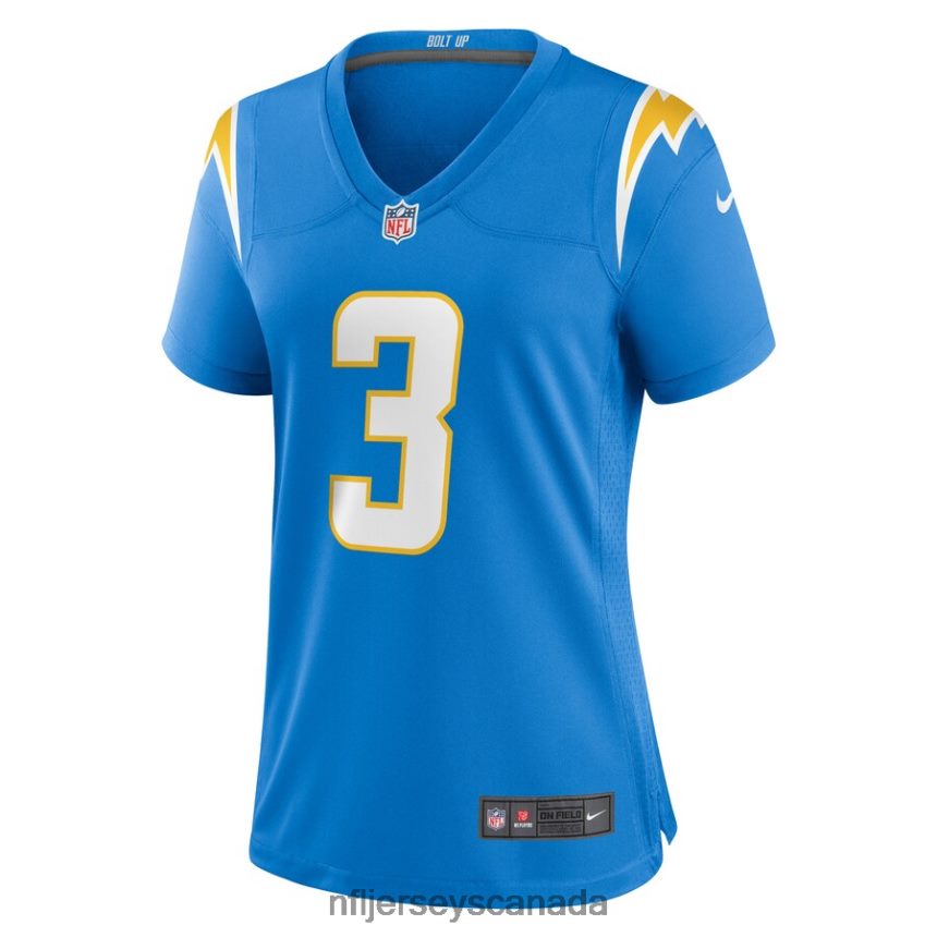 Women Los Angeles Chargers Derwin James Jr Nike Powder Blue Game Jersey Clothing NFL TBXFR65486
