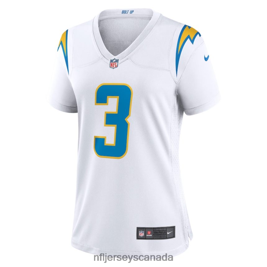 Women Los Angeles Chargers Derwin James Jr Nike White Game Jersey Clothing NFL TBXFR63680