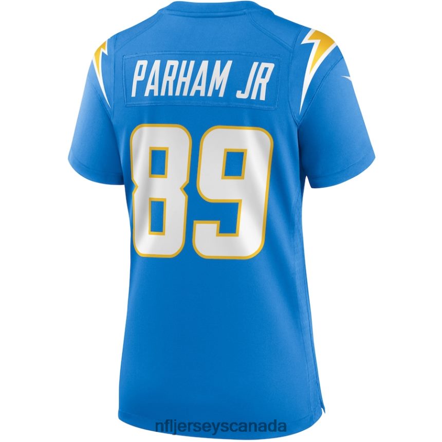 Women Los Angeles Chargers Donald Parham Jr Nike Powder Blue Game Jersey Clothing NFL TBXFR64691