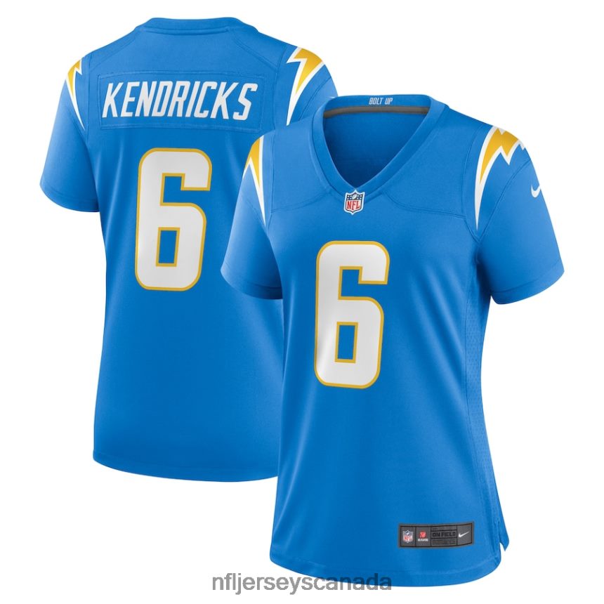 Women Los Angeles Chargers Eric Kendricks Nike Powder Blue Game Player Jersey Clothing NFL TBXFR61367