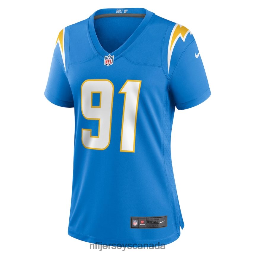Women Los Angeles Chargers Forrest Merrill Nike Powder Blue Player Game Jersey Clothing NFL TBXFR65759