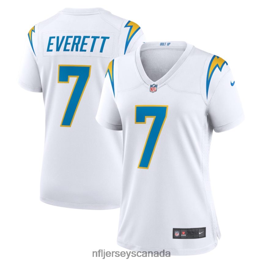Women Los Angeles Chargers Gerald Everett Nike White Game Player Jersey Clothing NFL TBXFR64678