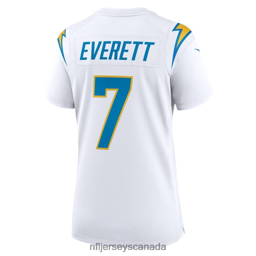 Women Los Angeles Chargers Gerald Everett Nike White Game Player Jersey Clothing NFL TBXFR64678