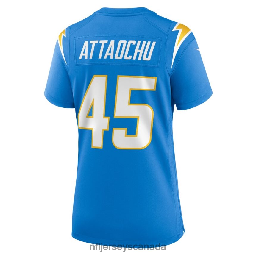 Women Los Angeles Chargers Jeremiah Attaochu Nike Powder Blue Home Game Player Jersey Clothing NFL TBXFR63441