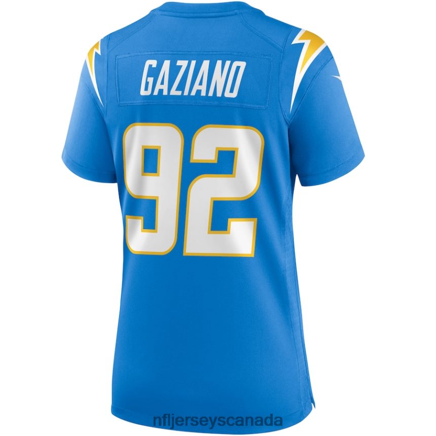 Women Los Angeles Chargers Joe Gaziano Nike Powder Blue Game Jersey Clothing NFL TBXFR65968