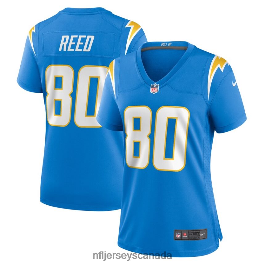 Women Los Angeles Chargers Joe Reed Nike Powder Blue Home Game Player Jersey Clothing NFL TBXFR65844
