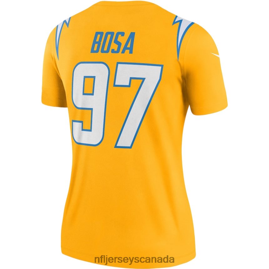 Women Los Angeles Chargers Joey Bosa Nike Gold Inverted Legend Jersey Clothing NFL TBXFR64463