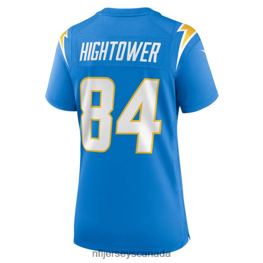 Women Los Angeles Chargers John Hightower Nike Powder Blue Home Game Player Jersey Clothing NFL TBXFR66072