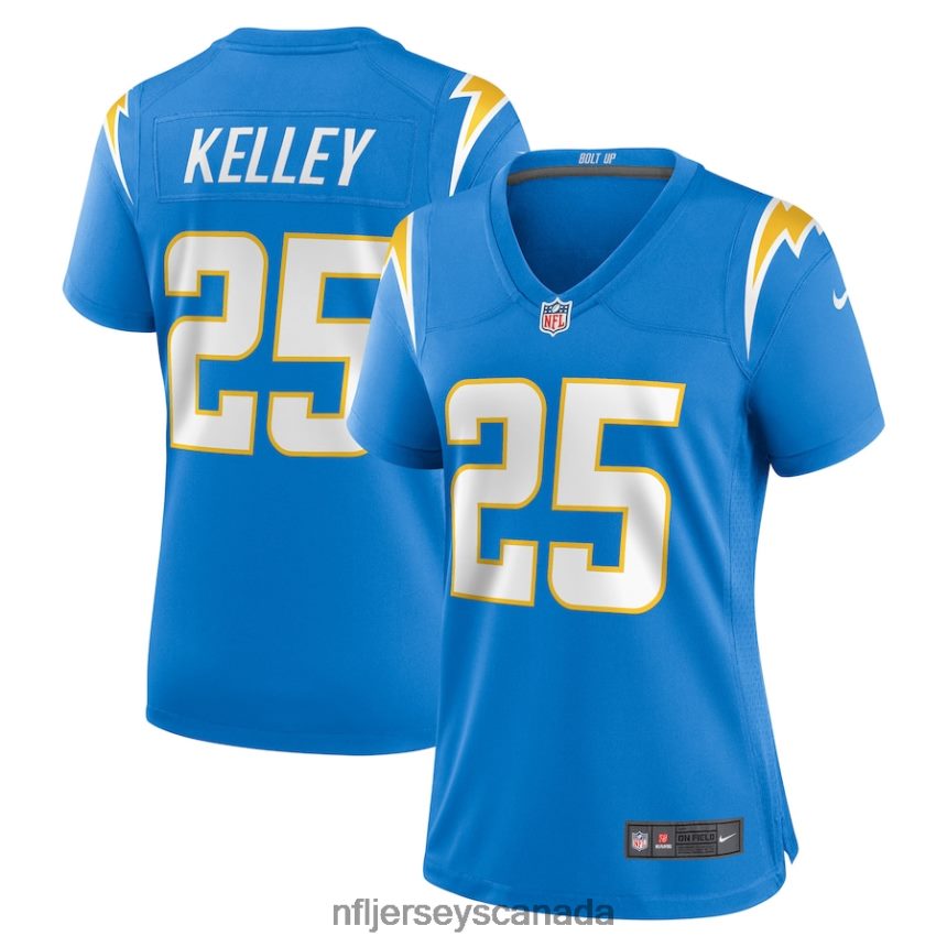 Women Los Angeles Chargers Joshua Kelley Nike Powder Blue Player Game Jersey Clothing NFL TBXFR64867