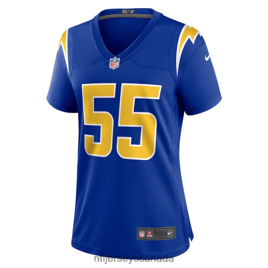 Women Los Angeles Chargers Junior Seau Nike Royal Retired Game Jersey Clothing NFL TBXFR63424