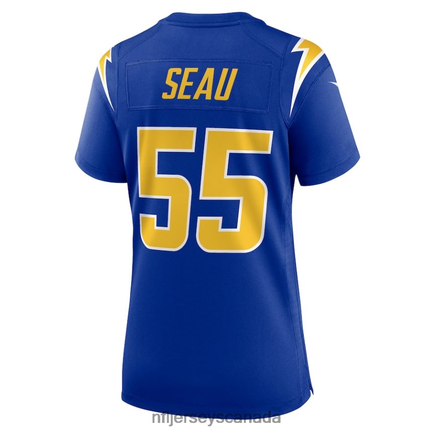 Women Los Angeles Chargers Junior Seau Nike Royal Retired Game Jersey Clothing NFL TBXFR63424