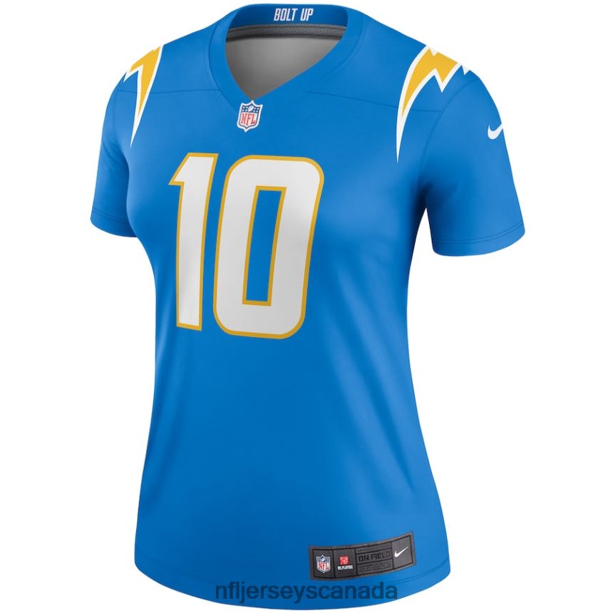 Women Los Angeles Chargers Justin Herbert Nike Powder Blue Legend Jersey Clothing NFL TBXFR6460