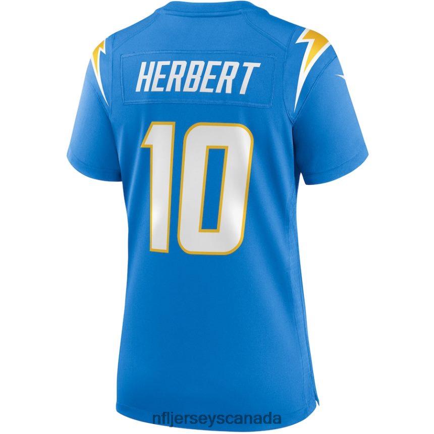 Women Los Angeles Chargers Justin Herbert Nike Powder Blue Player Game Jersey Clothing NFL TBXFR64692