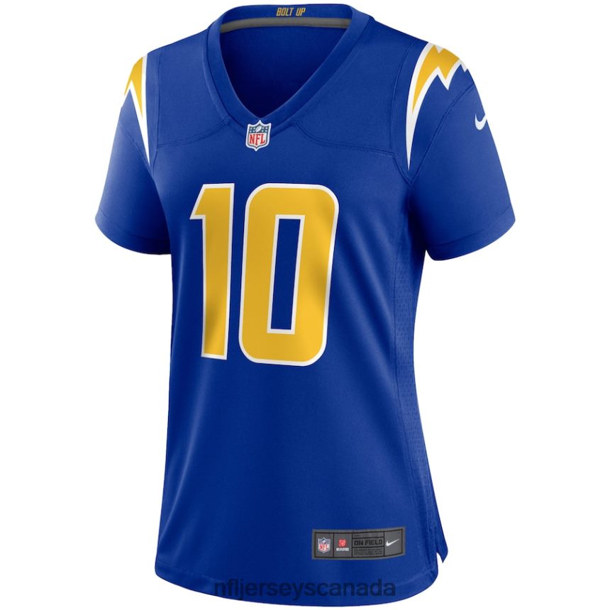 Women Los Angeles Chargers Justin Herbert Nike Royal Game Jersey Clothing NFL TBXFR61749