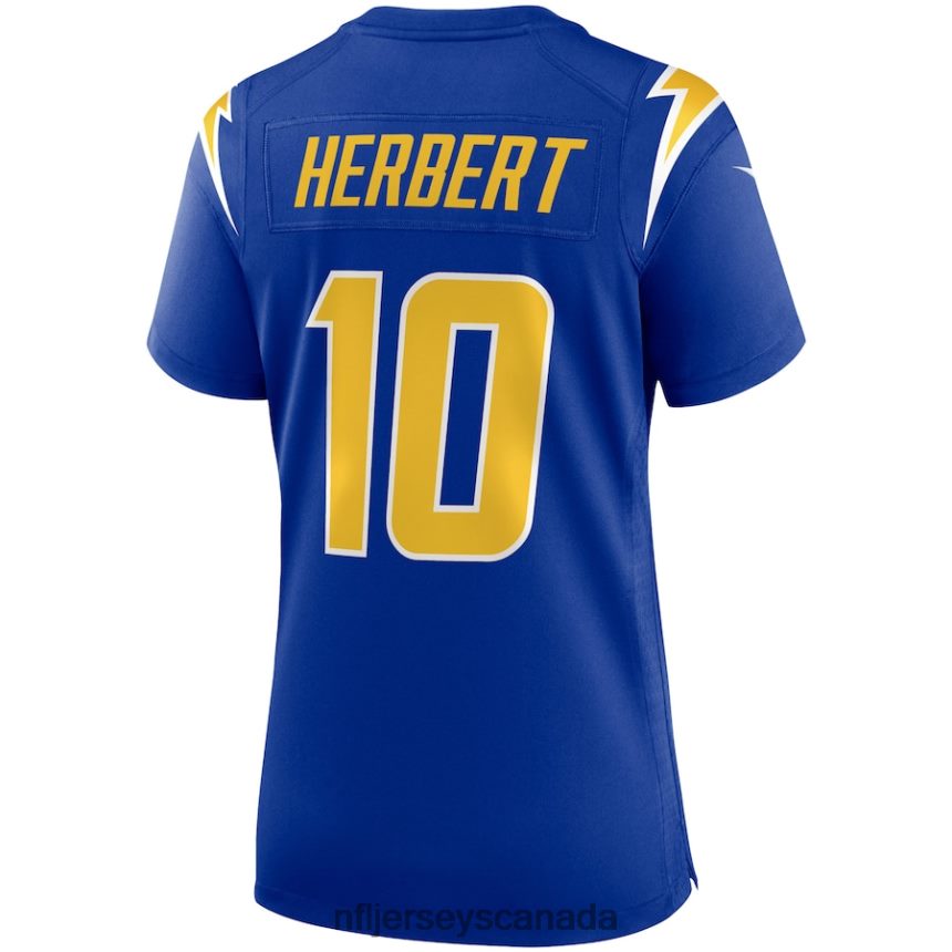 Women Los Angeles Chargers Justin Herbert Nike Royal Game Jersey Clothing NFL TBXFR61749