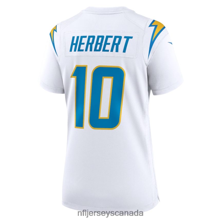 Women Los Angeles Chargers Justin Herbert Nike White Game Jersey Clothing NFL TBXFR61445