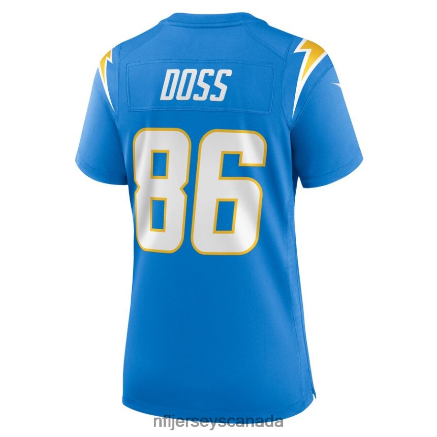 Women Los Angeles Chargers Keelan Doss Nike Powder Blue Home Game Player Jersey Clothing NFL TBXFR65981