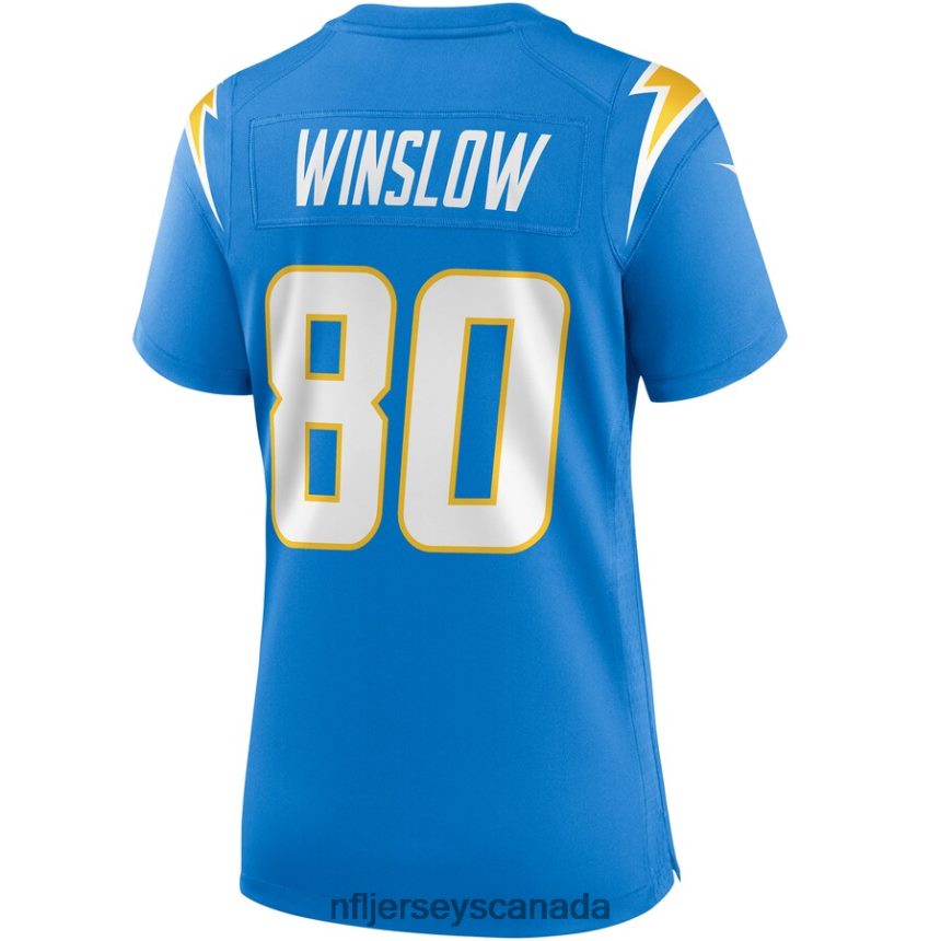 Women Los Angeles Chargers Kellen Winslow Nike Powder Blue Game Retired Player Jersey Clothing NFL TBXFR66577