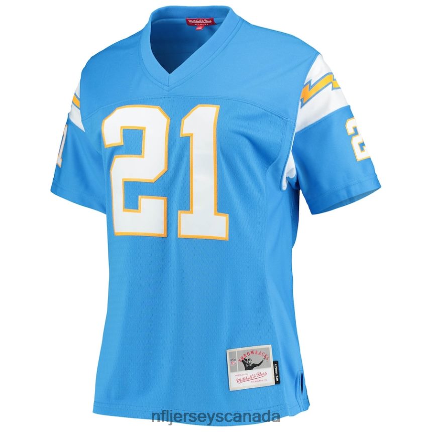 Women Los Angeles Chargers LaDainian Tomlinson Mitchell  Ness Powder Blue Legacy Replica Player Jersey Clothing NFL TBXFR62581