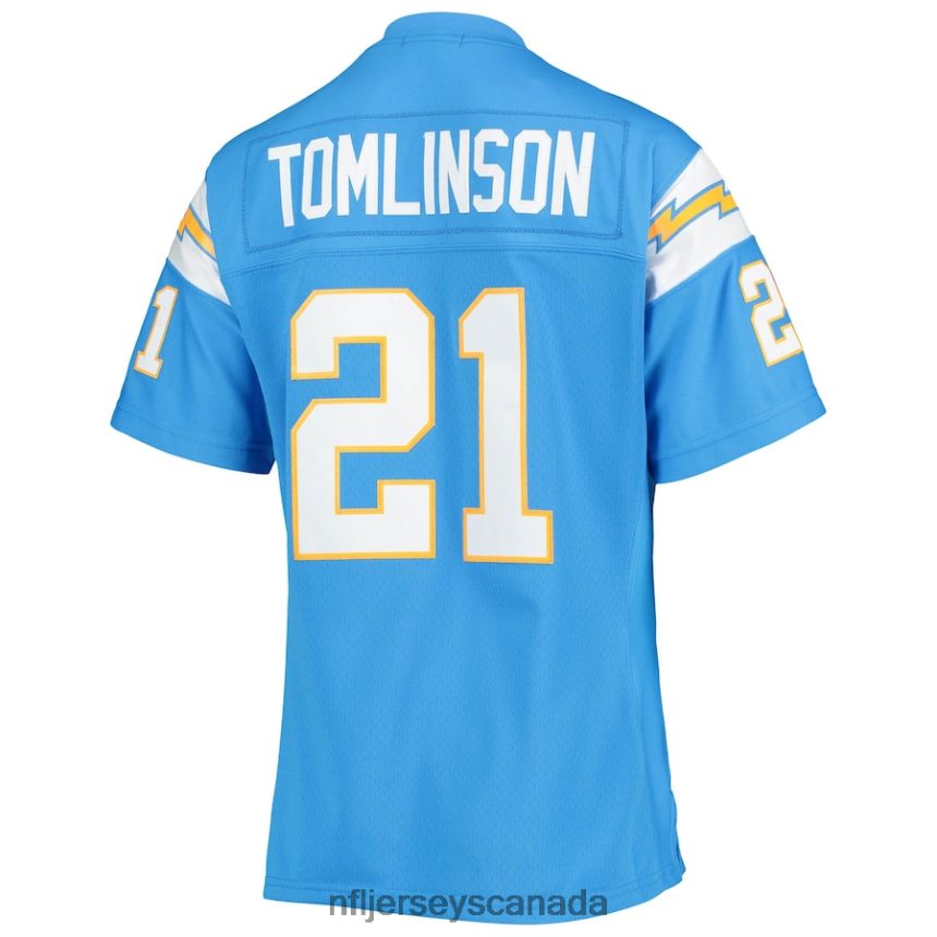 Women Los Angeles Chargers LaDainian Tomlinson Mitchell  Ness Powder Blue Legacy Replica Player Jersey Clothing NFL TBXFR62581